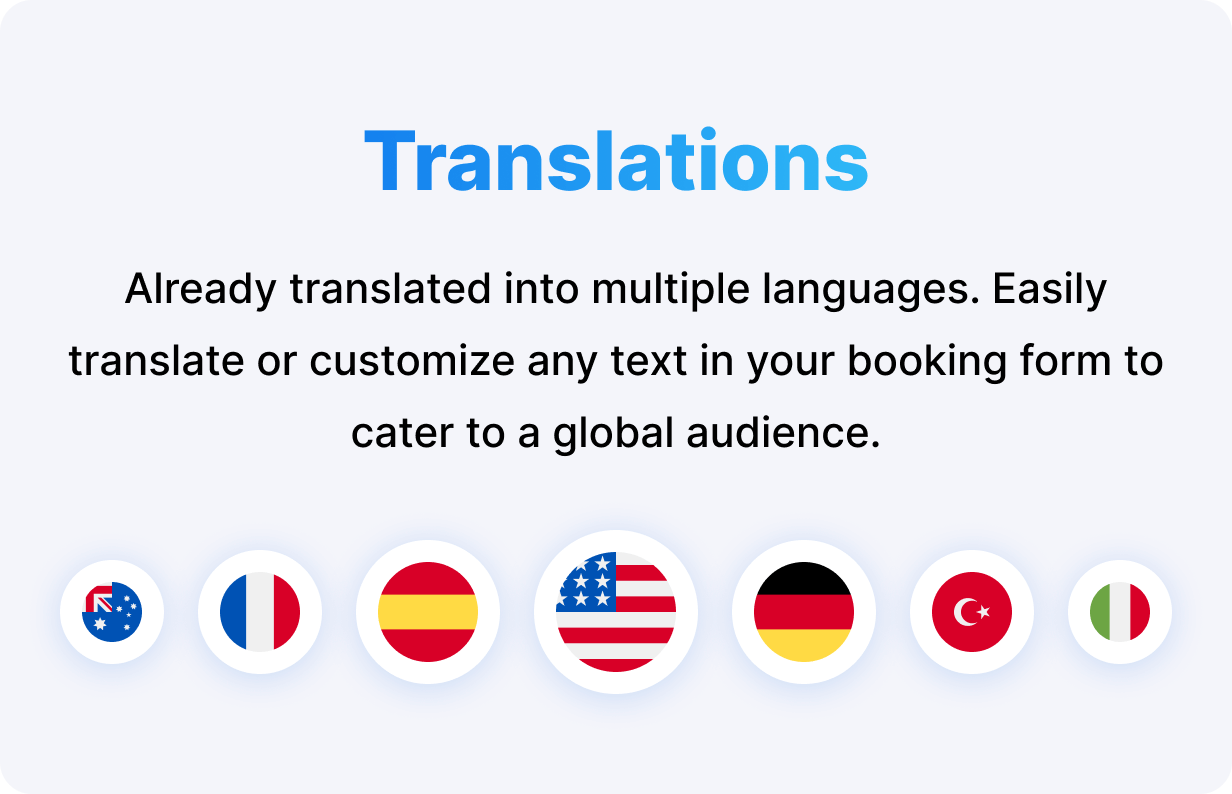 Booknetic - Translations